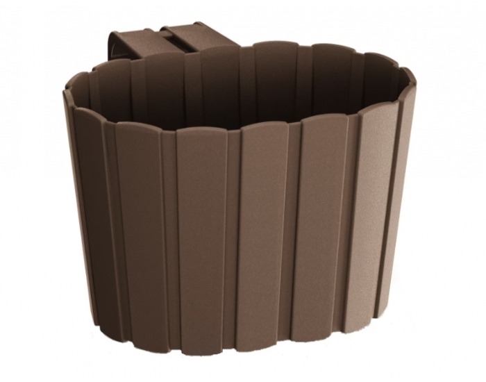 Plastový balkónový kvetináč DDEZ200 19,4 cm - hnedá