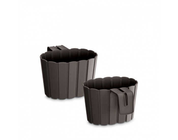 Plastový balkónový kvetináč DDEZ200 19,4 cm - hnedá