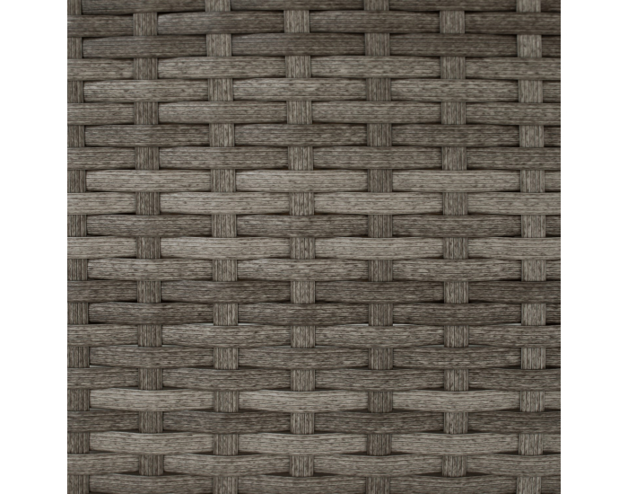 Záhradný nábytok z umelého ratanu Debra - sivá / prírodná / krémová