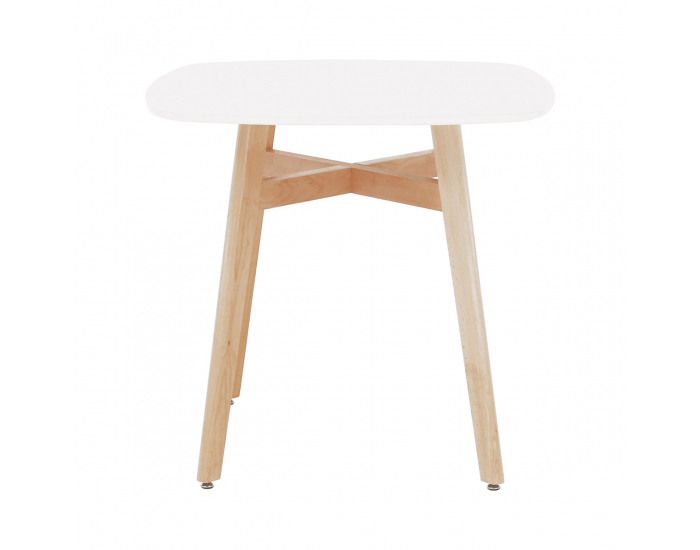 Jedálenský stôl Dejan 3 New 80 - biela / prírodná