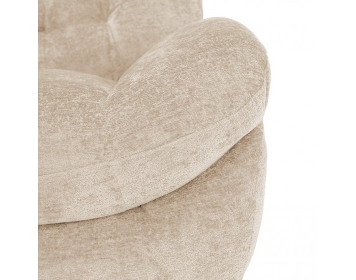 Otočné hojdacie kreslo Delmor - béžová