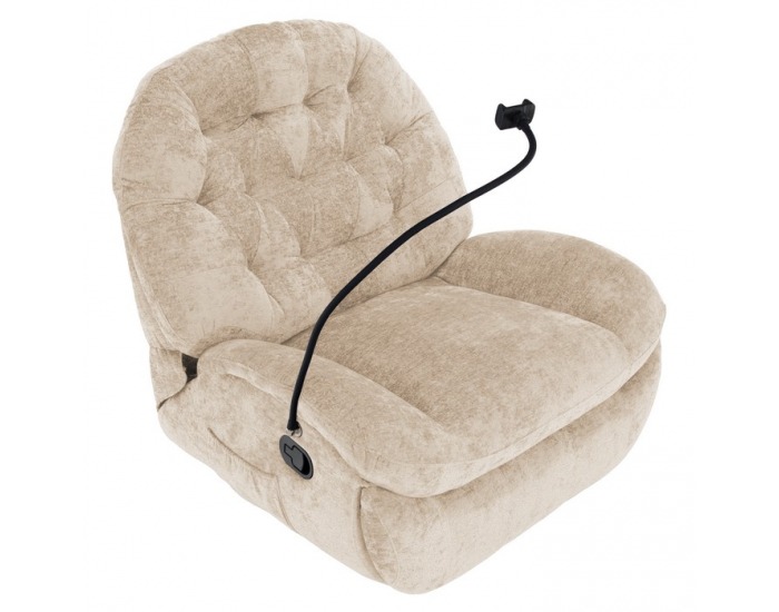 Otočné hojdacie kreslo Delmor - béžová