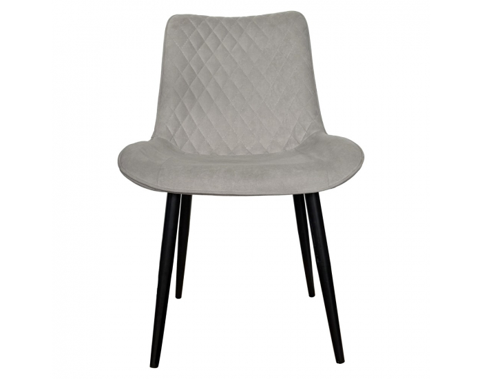 Jedálenská stolička Delora - svetlosivá / čierna