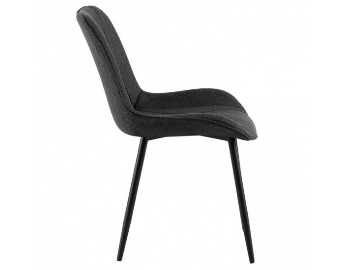 Jedálenská stolička Delta - tmavosivá / čierna