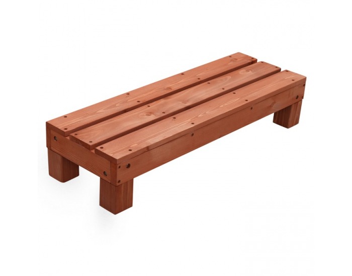 Drevená terasa Demis 270x90x81 cm - hnedá