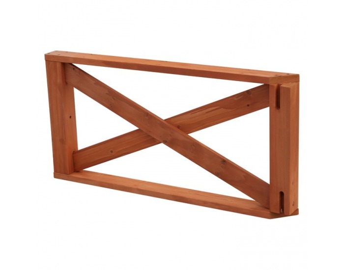 Drevená terasa Demis 270x90x81 cm - hnedá