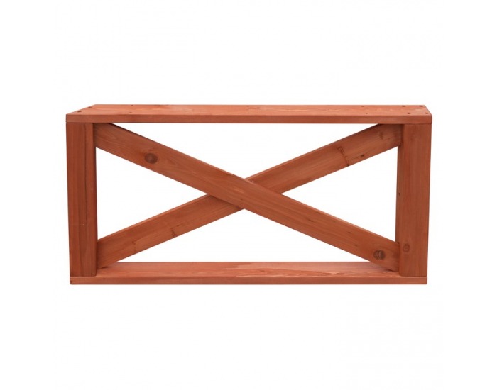 Drevená terasa Demis 270x90x81 cm - hnedá