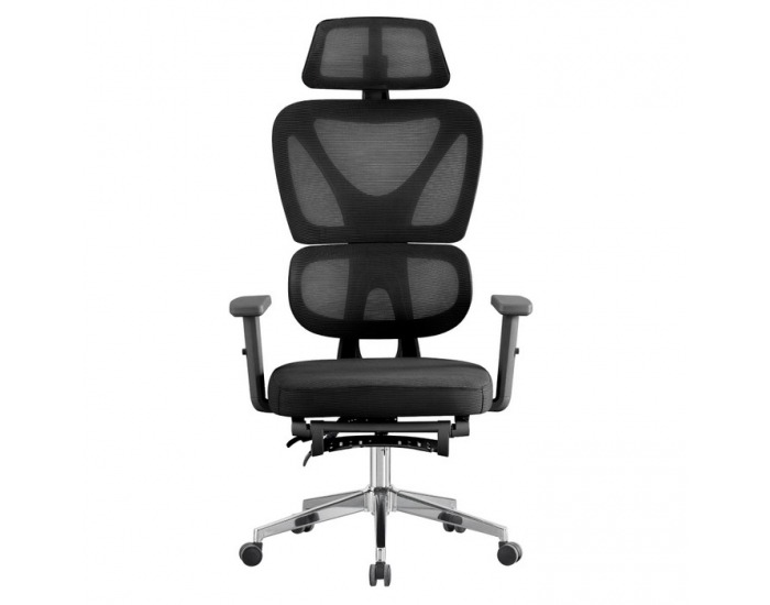 Kancelárske kreslo Demos - čierna / chróm