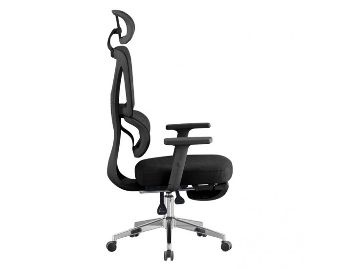Kancelárske kreslo Demos - čierna / chróm