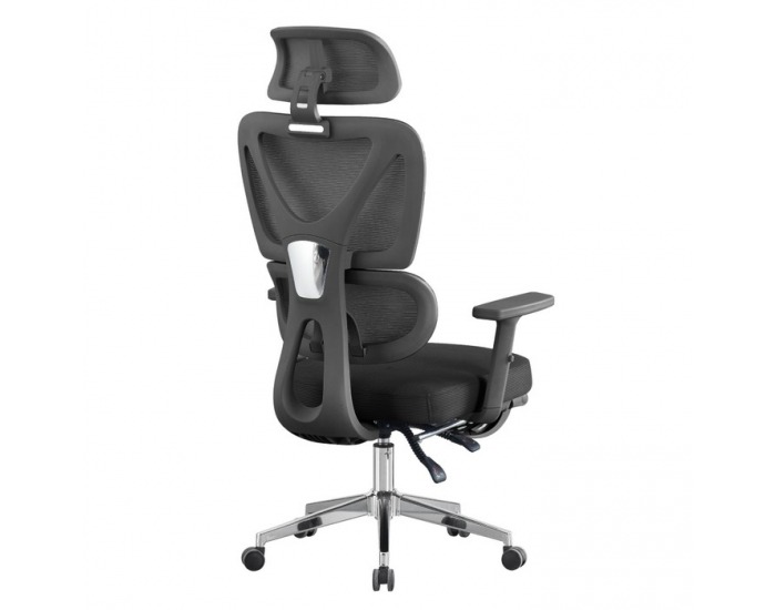 Kancelárske kreslo Demos - čierna / chróm