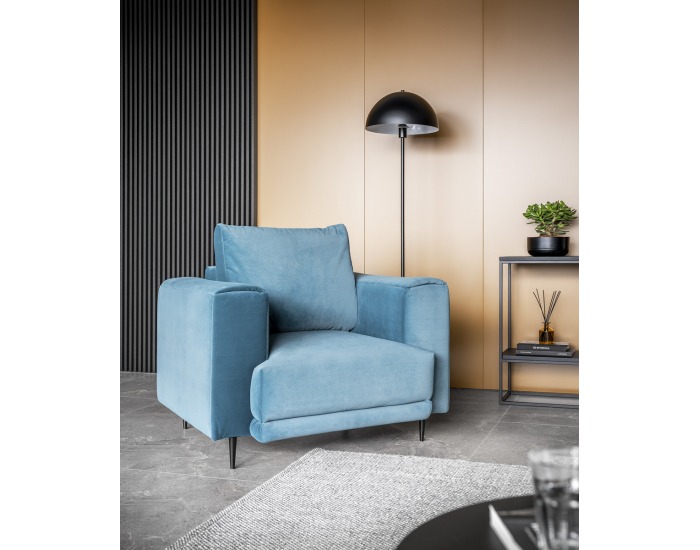 Kreslo Dena 1F - horčicová