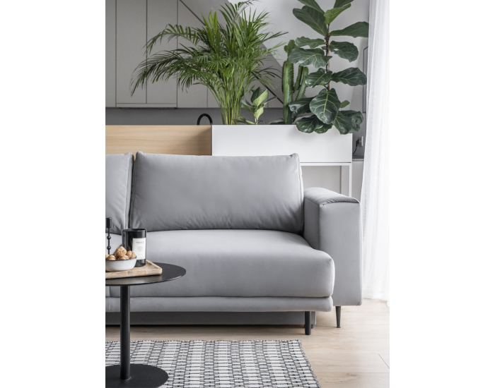 Rozkladacia pohovka s úložným priestorom Dena - horčicová