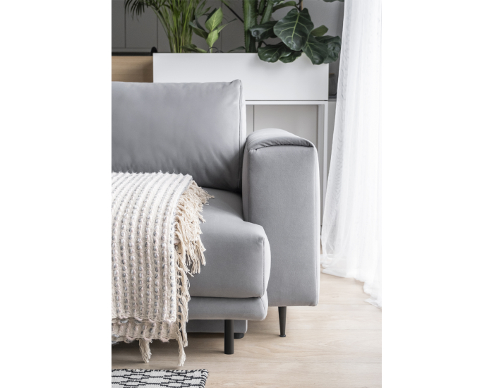 Rozkladacia pohovka s úložným priestorom Dena - tmavosivá