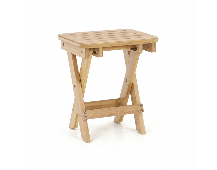 Rozkladacia stolička bez operadla Denice - bambus