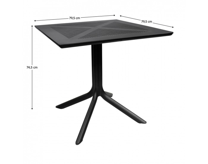 Záhradný stôl Denton New - čierna