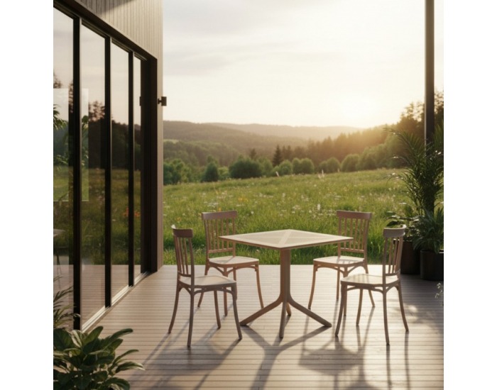 Záhradný stôl Denton New - sivohnedá (taupe)