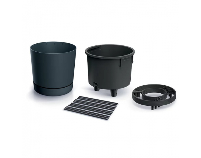 Plastový kvetináč na pestovanie paradajok DEPO400S433 39 cm - antracit