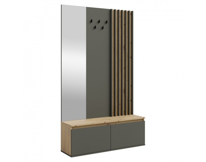 Predsieň Deris - grafit / dub artisan