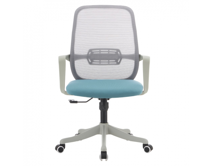Kancelárske kreslo Dervin - sivá / modrá