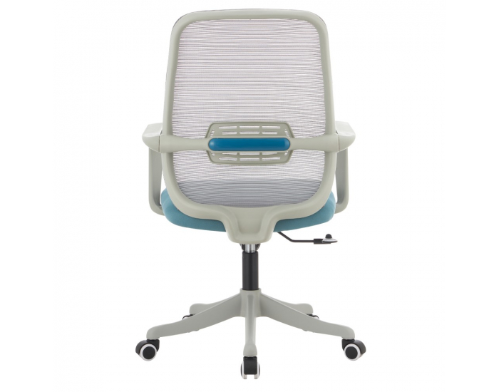 Kancelárske kreslo Dervin - sivá / modrá