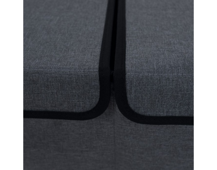 Skladací úložný box Deter - sivá / čierna