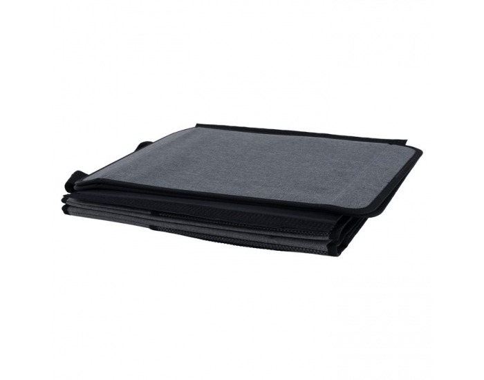 Skladací úložný box Deter - sivá / čierna