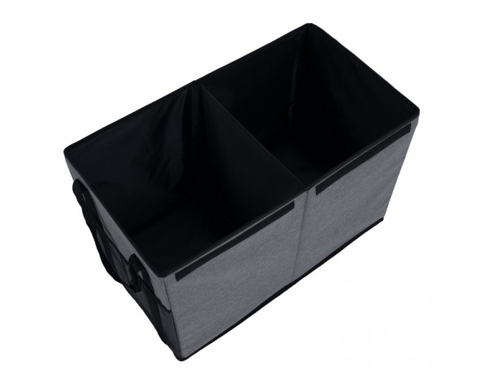 Skladací úložný box Deter - sivá / čierna