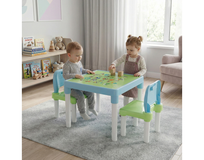 Detský set Balto 1+2 - modrá / zelená / biela