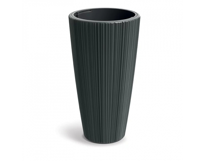 Plastový kvetináč DHOR400419U 39 cm - tmavosivá