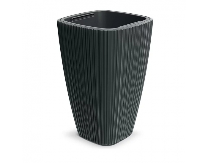 Plastový kvetináč DHOS300419U 29 cm - tmavosivá