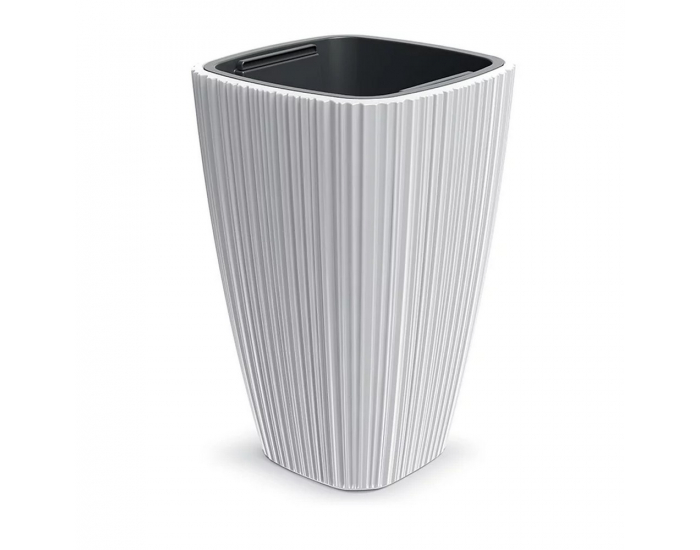 Plastový kvetináč DHOS400S449 39 cm - biela