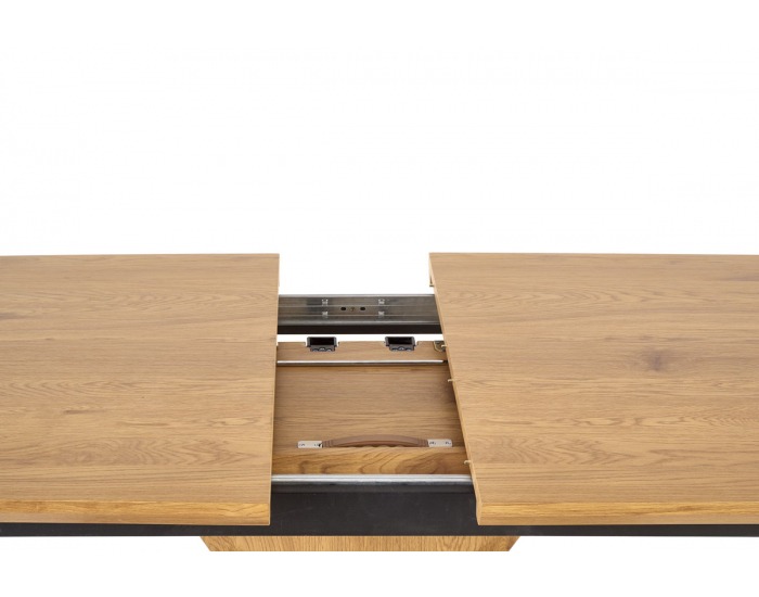 Rozkladací jedálenský stôl Diamond - dub zlatý / čierna