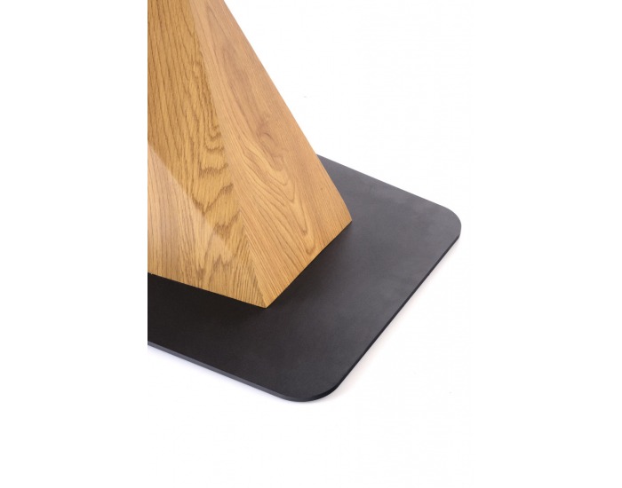 Rozkladací jedálenský stôl Diamond - dub zlatý / čierna