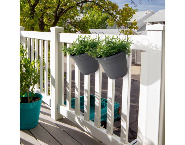 Balkónový kvetináč Digal - sivá