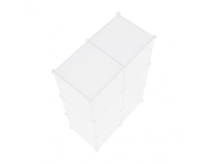 Detská modulárna skrinka Dinos - biela / detský vzor