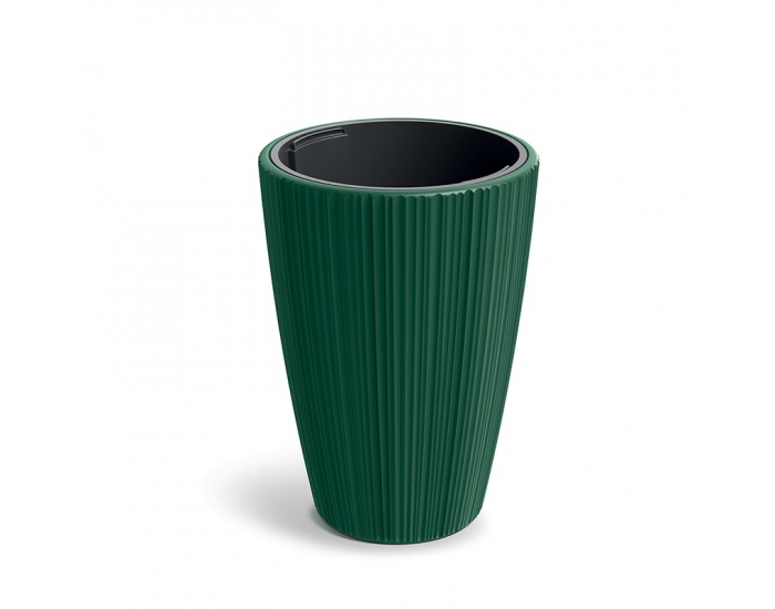 Plastový kvetináč DMOR3002411U 29,8 cm - tmavozelená