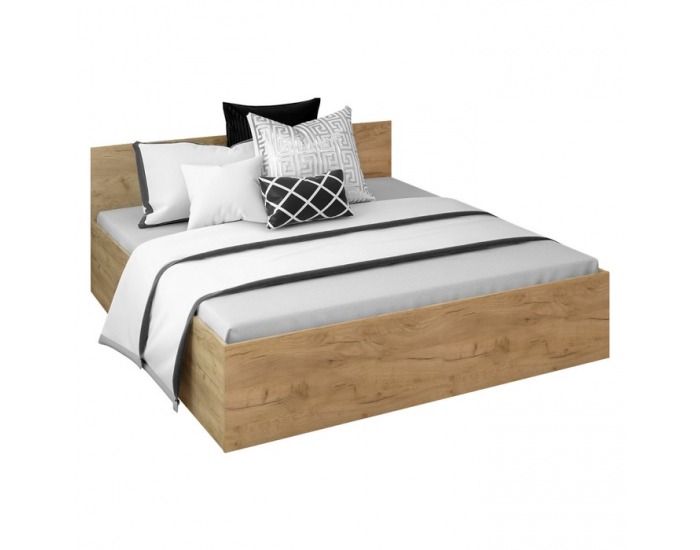 Manželská posteľ s kovovým roštom Doli 180x200 cm - dub artisan