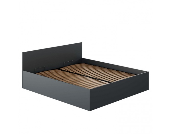 Manželská posteľ s kovovým roštom Doli 180x200 cm - grafit