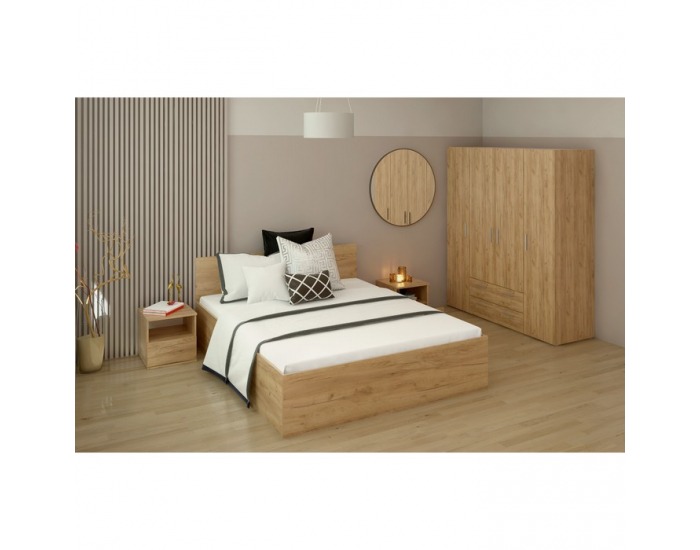 Nočný stolík Doli - dub craft zlatý