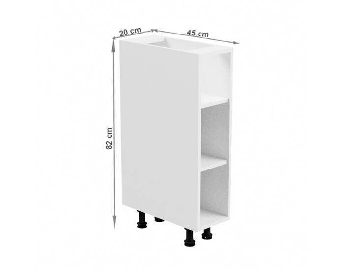 Dolná kuchynská skrinka Aurora D20P - biela
