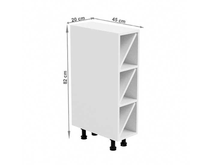 Dolná kuchynská skrinka Aurora D20W - biela