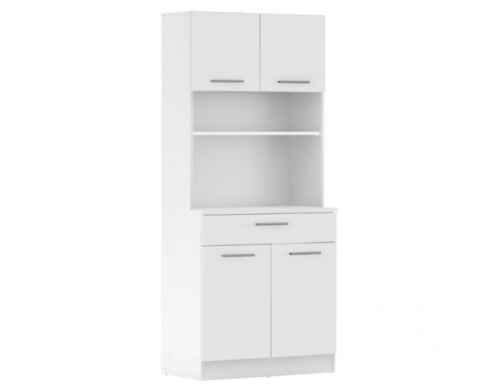 Štvordverový kredenc Domis New - biela 
