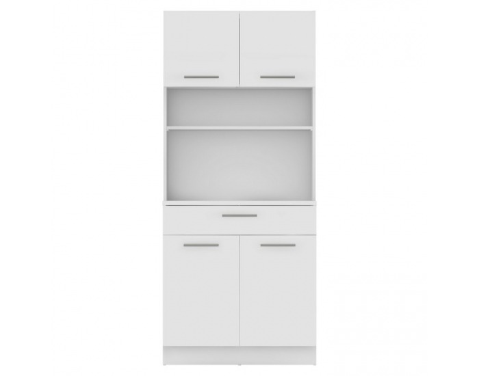 Štvordverový kredenc Domis New - biela 