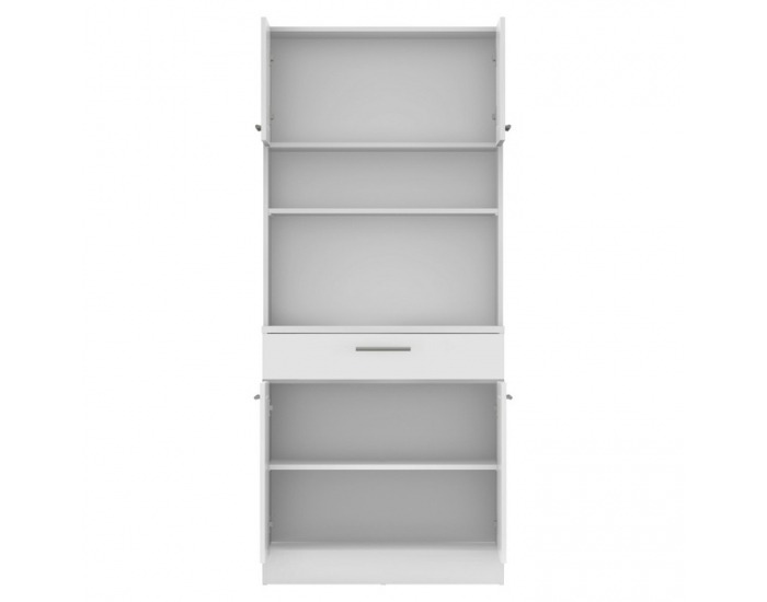 Štvordverový kredenc Domis New - biela 