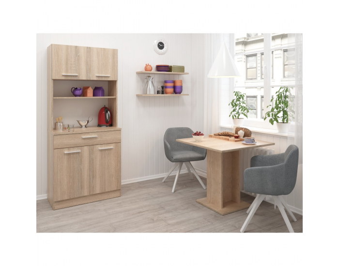 Štvordverový kredenc Domis New - dub sonoma