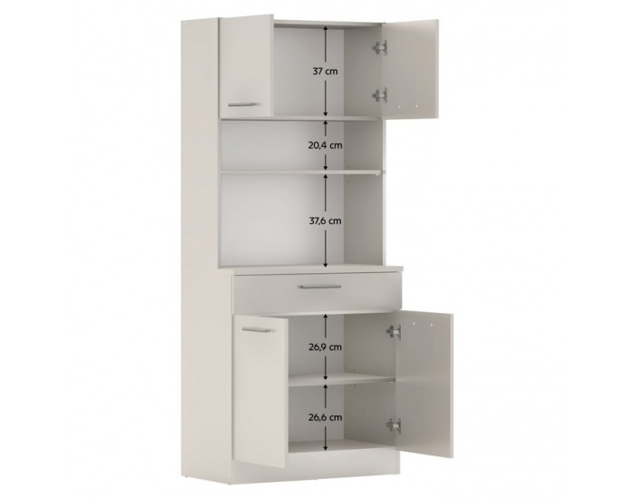 Štvordverový kredenc Domis New - kašmír