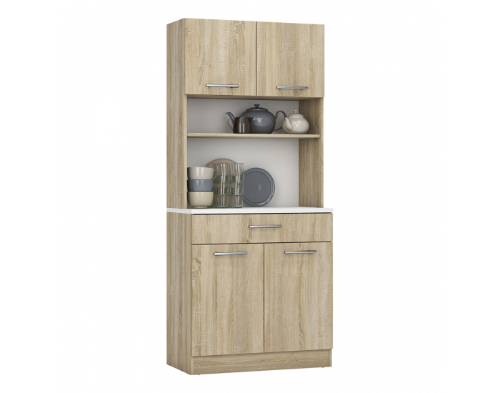 Štvordverový kredenc Domis New - dub sonoma