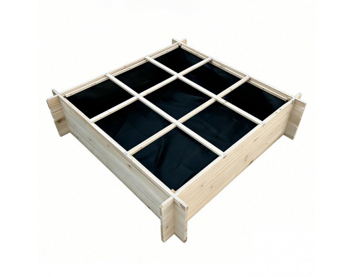 Drevený vyvýšený záhon Donel - hnedá