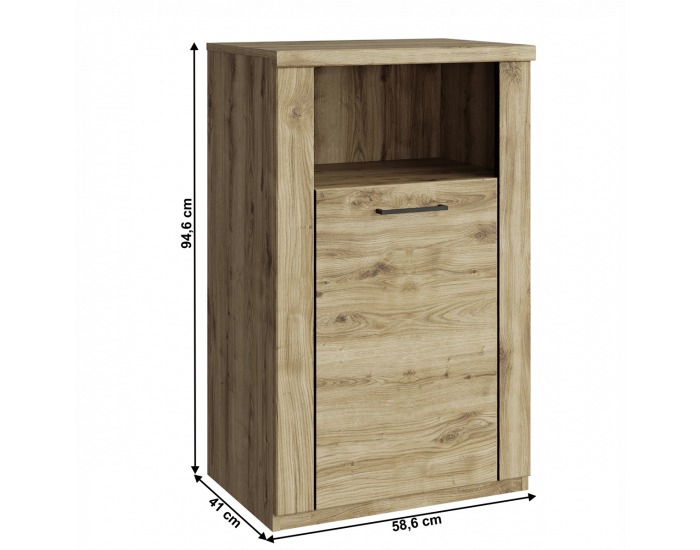 Jednodverová skrinka Dorsi 1D - dub navarra