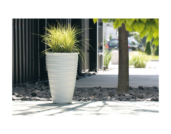 Plastový kvetináč DPFE400 38,3 cm - antracit